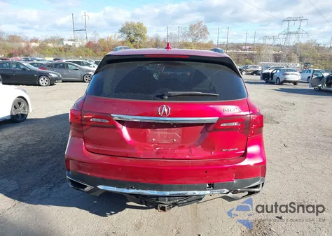 2019 Acura Mdx Tech Pkg from USA, damaged, VIN 5J8YD4H53KL002519